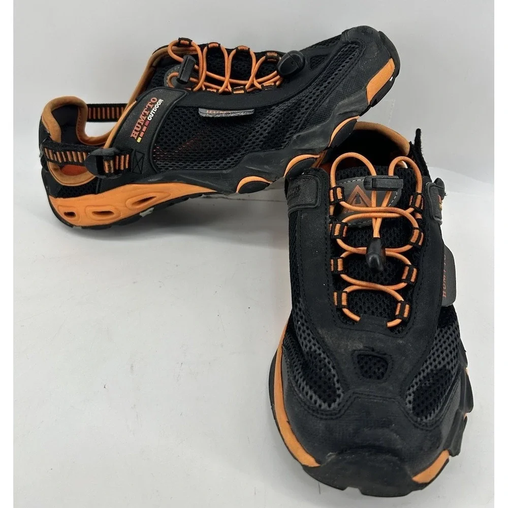 HUMTTO Amphibious Water Slip On Shoes Black With Orange Men's Size 7.5-8